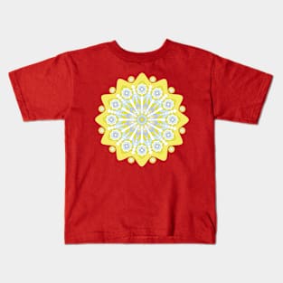 Yellow mandala. Kids T-Shirt